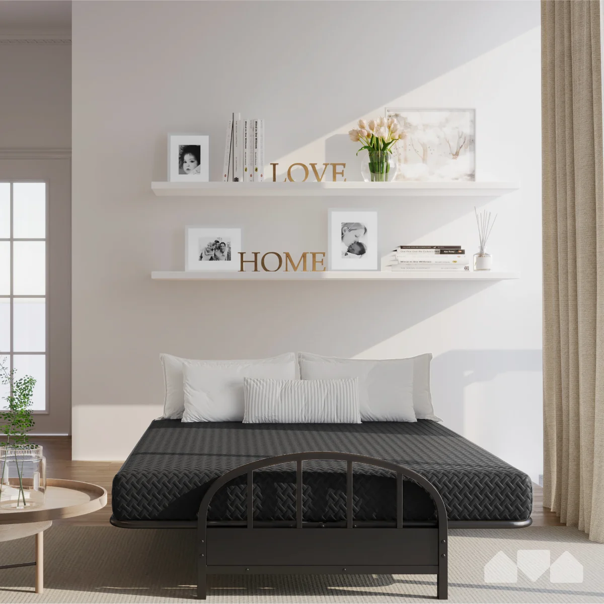 Milliard Memory Foam Futon Mattress - Full Size (Frame Not Included) (Black), 71"52"x6" - Image 11