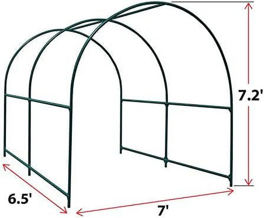 Steel Garden Arch Metal Garden Arch Multi-Size Climbing Plants Arch Arbor (6.5'x 7' x 7.2') - image 2
