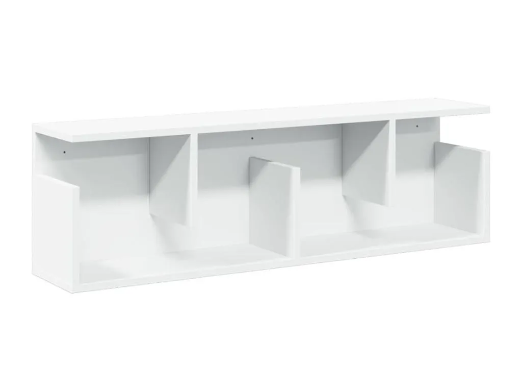 Armario de pared Hogarmini de ingeniería blanco 100x20x30 cm 49967bogu