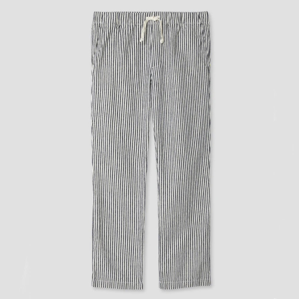 Save Khaki United - Pantalon Chino Hemp Stripe Easy - Natural