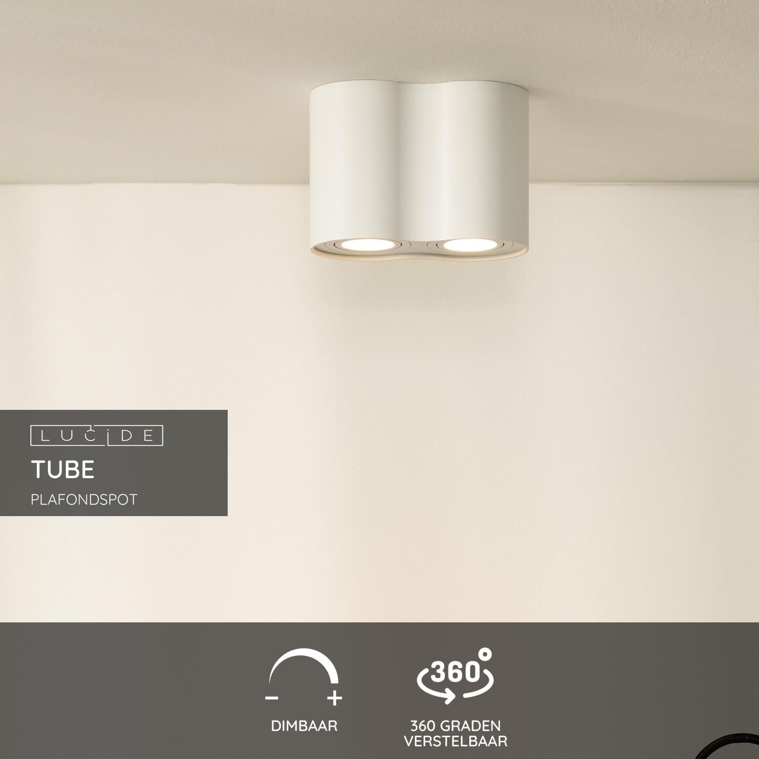 Lucide TUBE Plafondspot - Wit