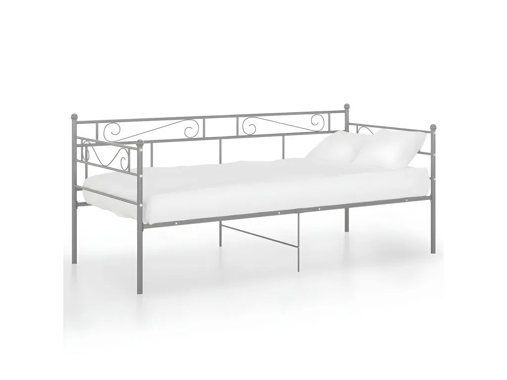 Estructura de sofá cama de Patriciabaezcasa gris 90x200 cm