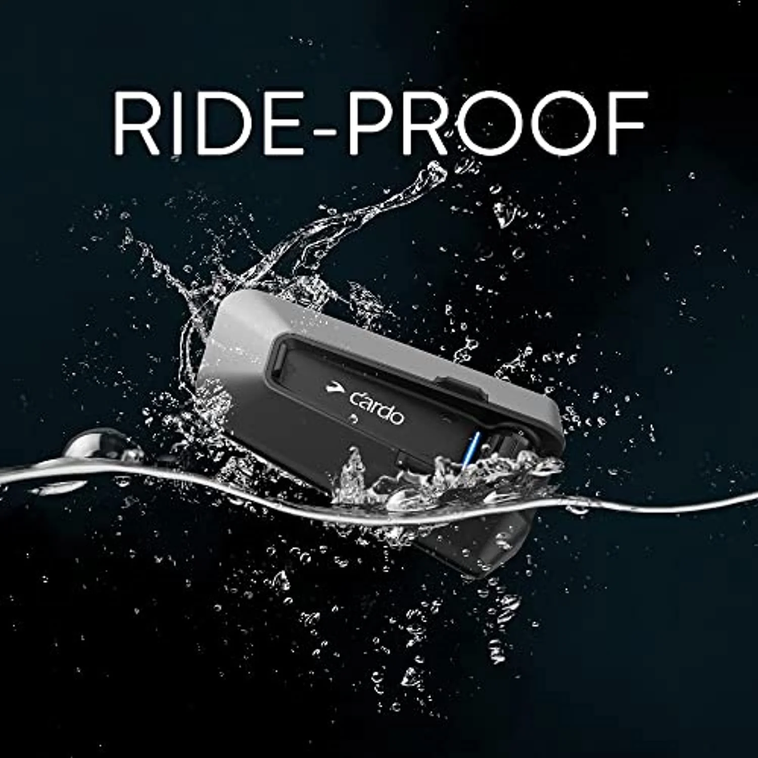 Cardo PACKTALK Edge Motorcycle Bluetooth Communication System Headset Intercom - Dual Pack - Image 3