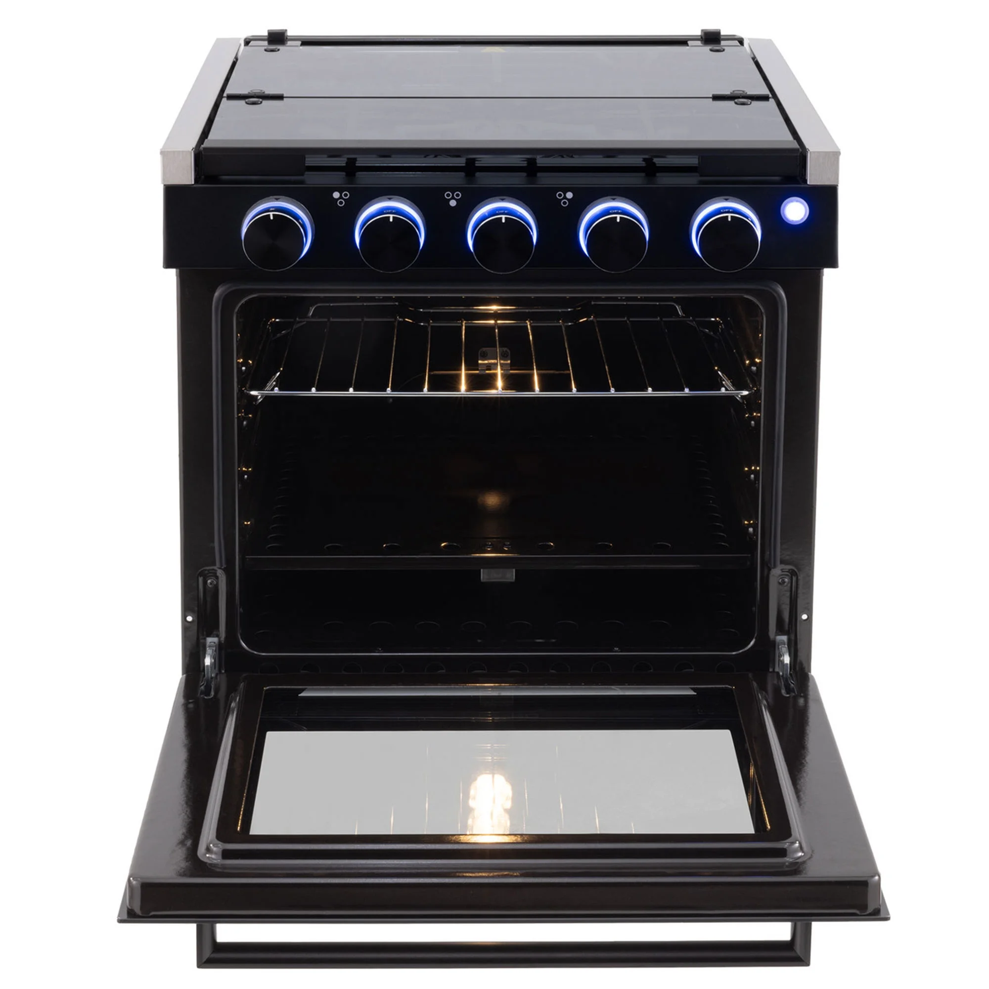 RecPro 17 Inch 3 Burner Propane RV Stove Gas Range without Hood, Silver - Image 10
