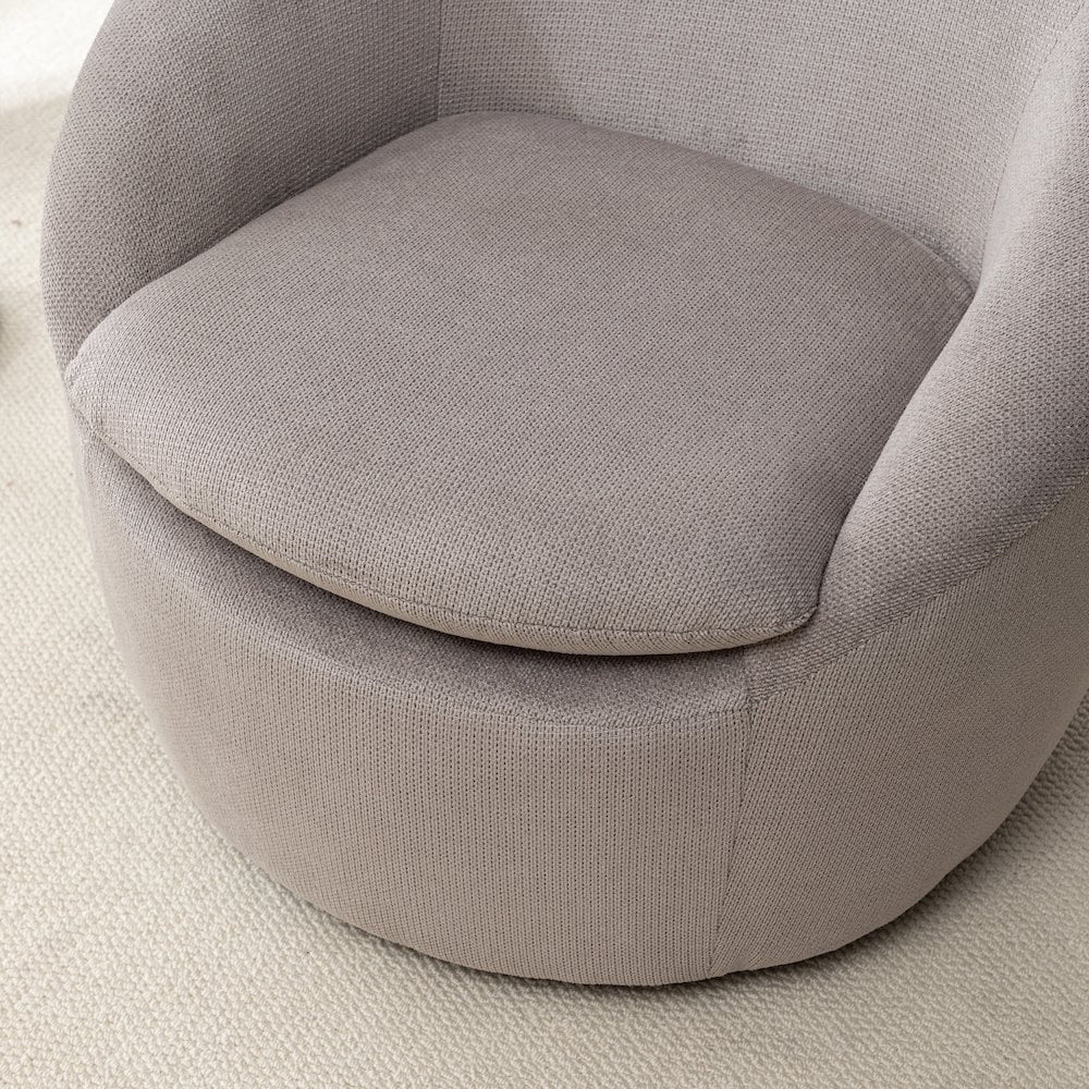 Roundhill Furniture Winnie Modern Barrel Chair, 360- Swivel - Image 23