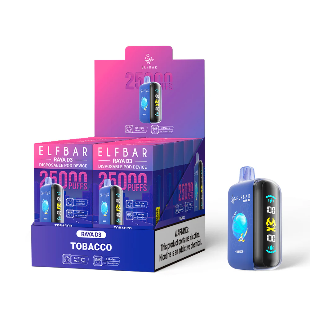 ELFBAR RAYA D3 cigarette électronique jetable (toutes les saveurs)
