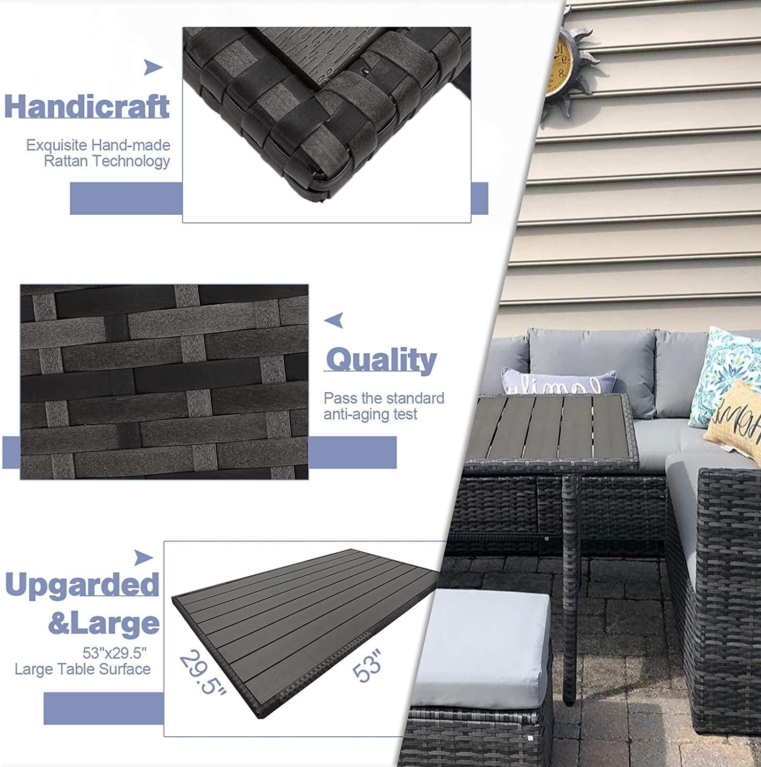 Hinesville Wicker/Rattan 1320 - Person Seating Group with Cushions