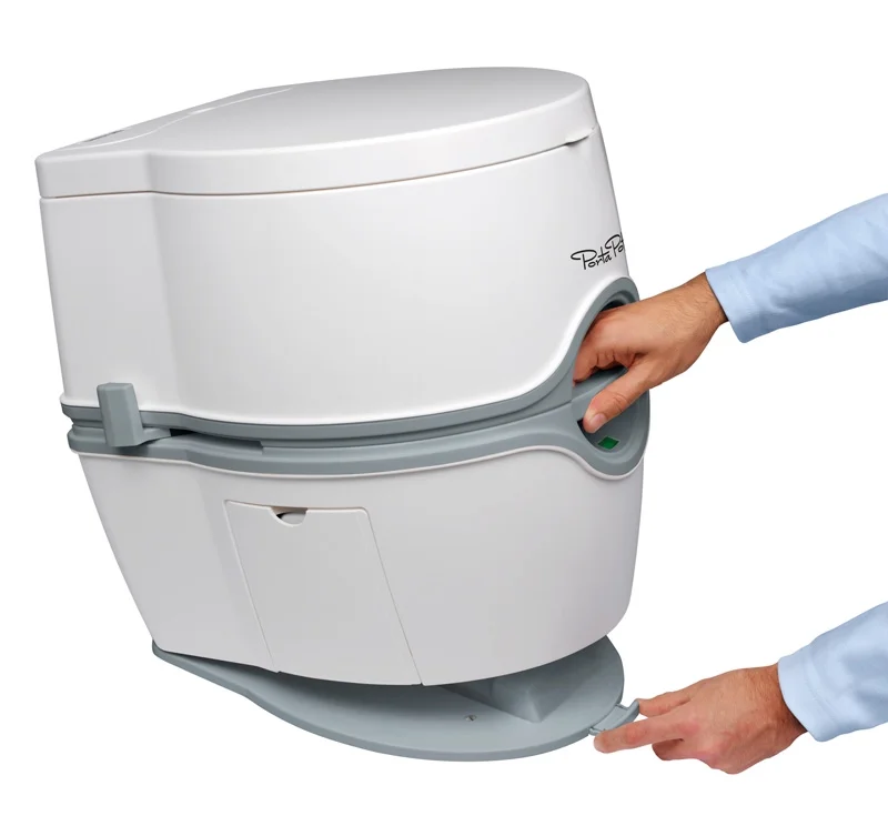 Thetford 565E Porta Potti Portable Battery Powered Flush Travel Toilet, White - Image 7