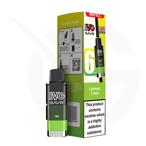 ivg pro lemon and lime Lemon Lime Pro 12 Prefilled Pod + Refill by IVG (Nicotine Free) main image 0