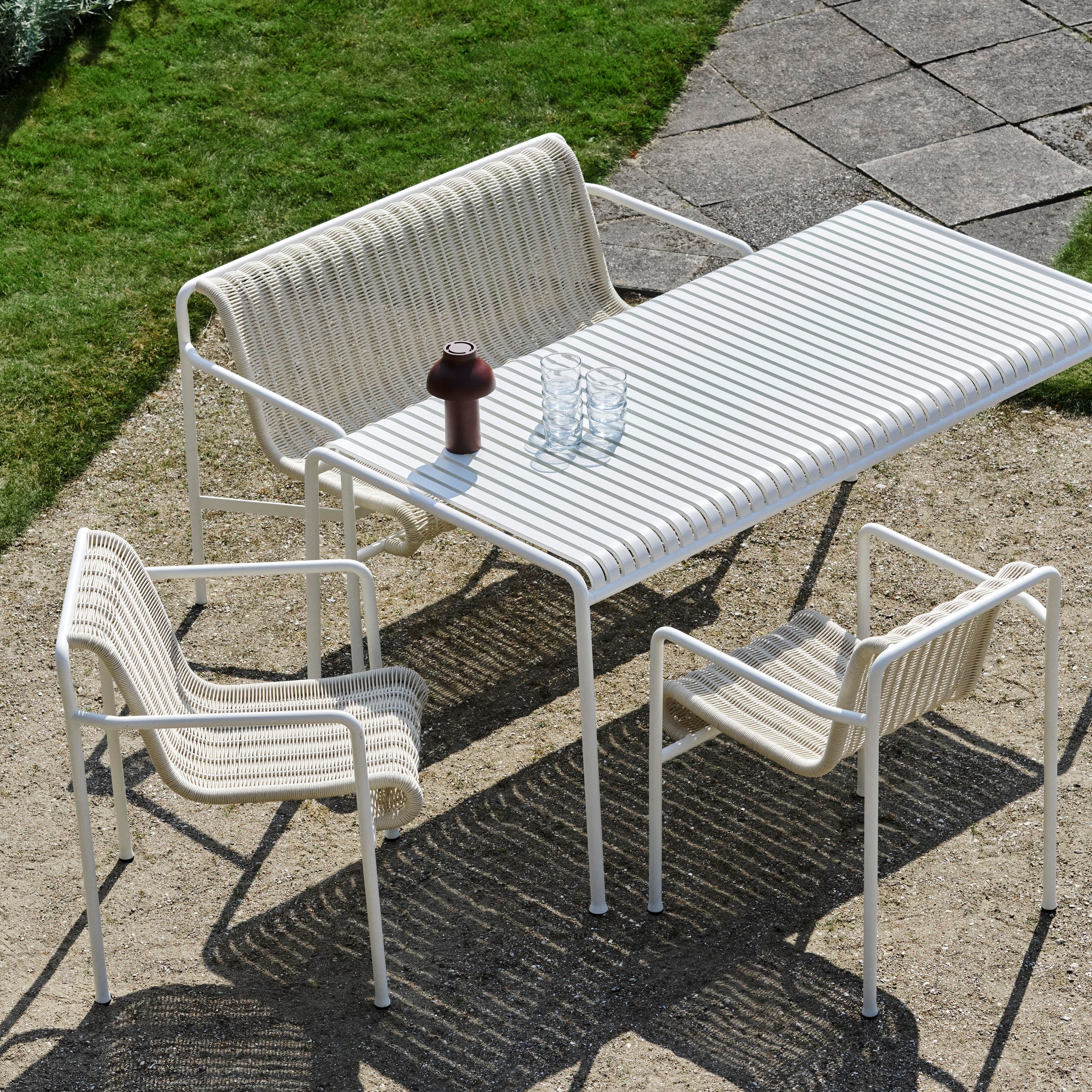 HAY Palissade Cord Tuinstoel - Crème Wit