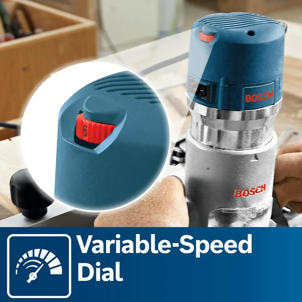 BOSCH Wood Router Tool Combo Kit, 12 Amp, 2.25 Horsepower - 1617EVSPK - Image 14 BOSCH Wood Router Tool Combo Kit, 12 Amp, 2.25 Horsepower - 1617EVSPK - Image 14