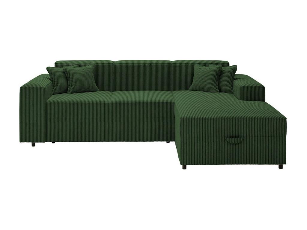 Sofá rinconero Andreuworldcasa 116 Verde Función de descanso Caja de ropa de cama 253x166x79cm