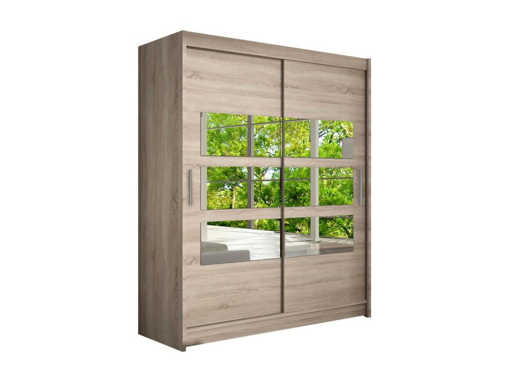 Armario Hominor 158 - Trufa roble - 200x150x58cm - Puertas de armario Correderas