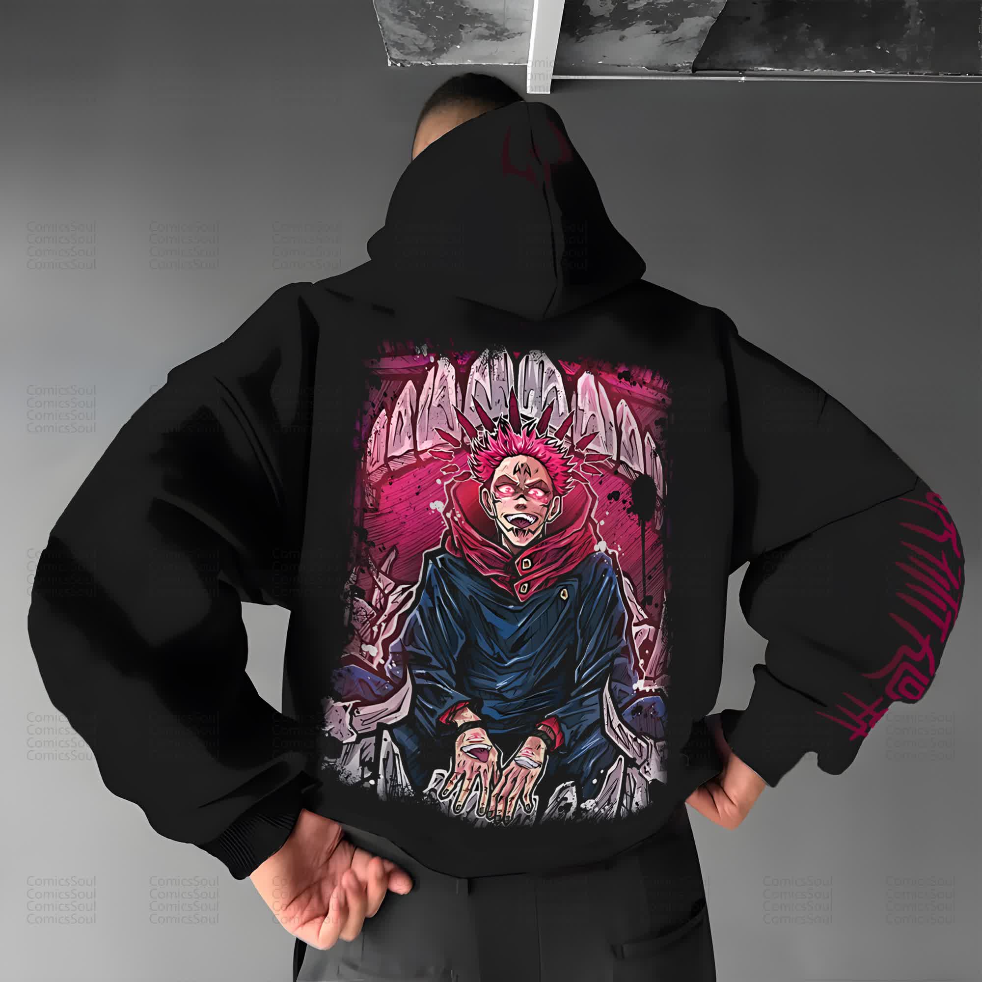 Unisex “Comicssoul” Anime Graphic Streetwear Vintage Hoodie