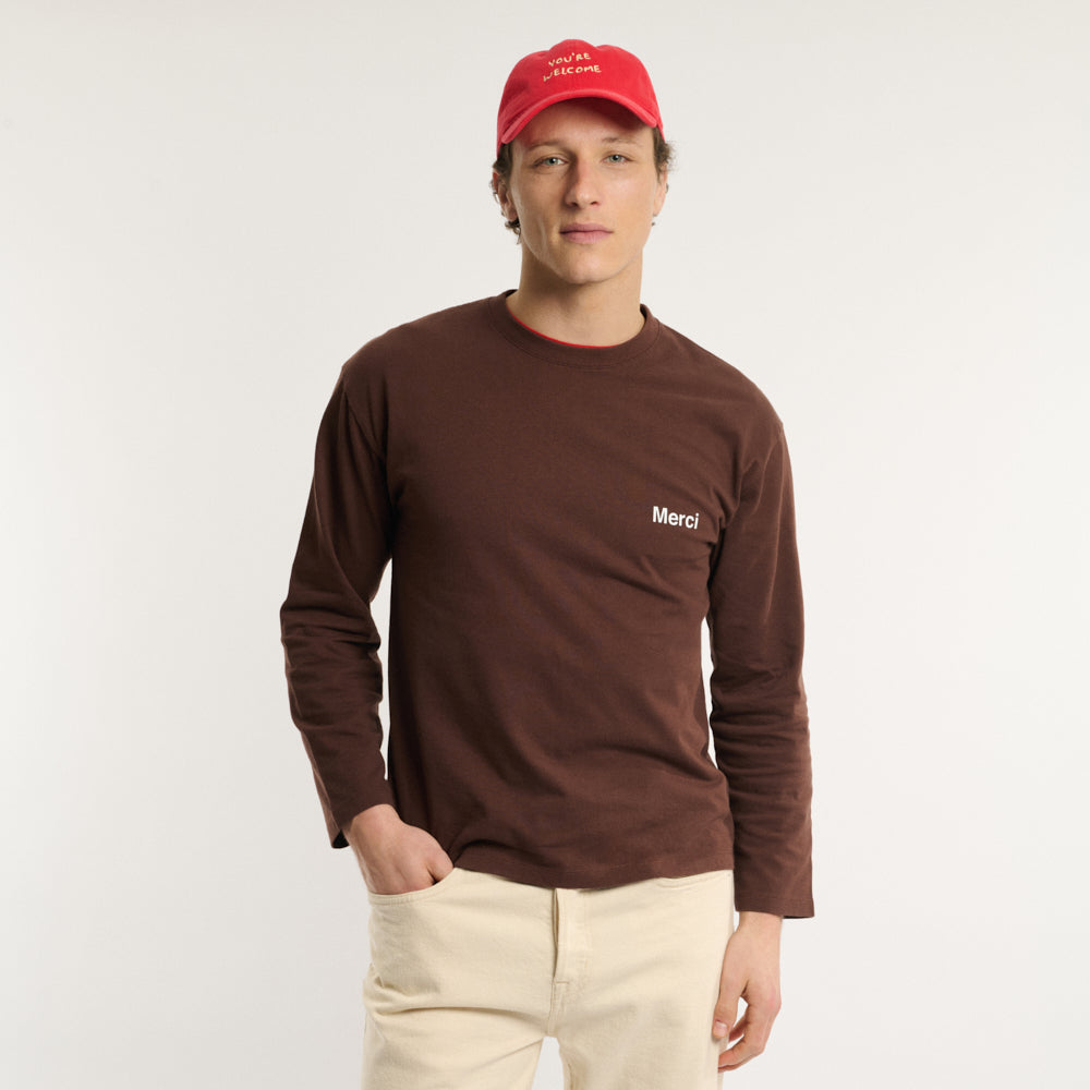 Merci - T-shirt Aurelien ML - Marron