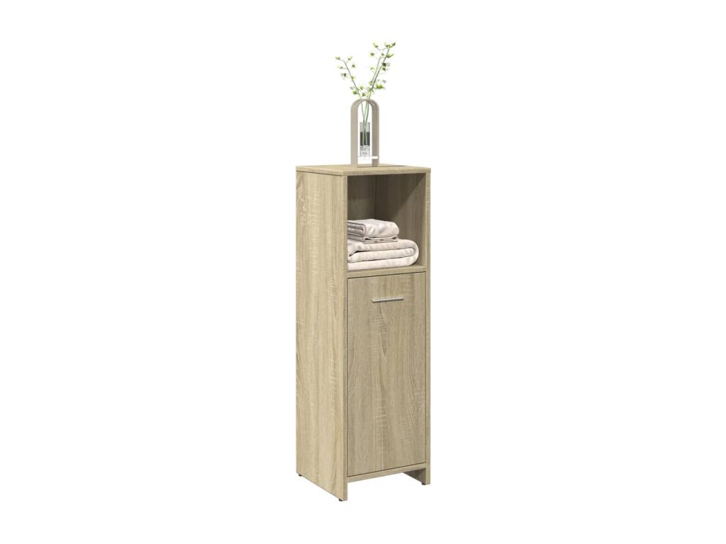 Mueble de baño Roble Sonoma 30x30x95 cm Aglomerado
