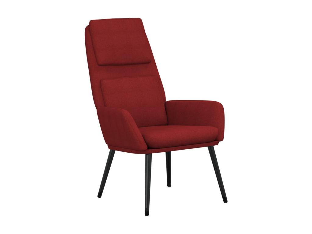 Sillón de Confortzx de tela color vino