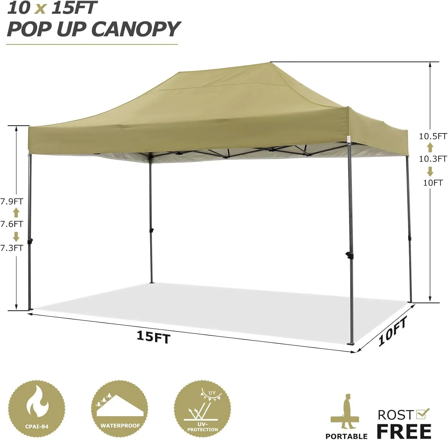 COBIZI 10x20 Heavy Duty Pop up Canopy Tent 6 sidewalls Commercial Canopy Wedding Party Tents