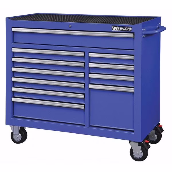Westward Rolling Tool Cabinet, Blue, Heavy Duty 32H857