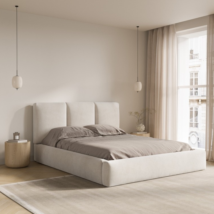 Windsor & Co Horizon Bedframe met Opbergvak - 160 x 200 cm - Chenille
