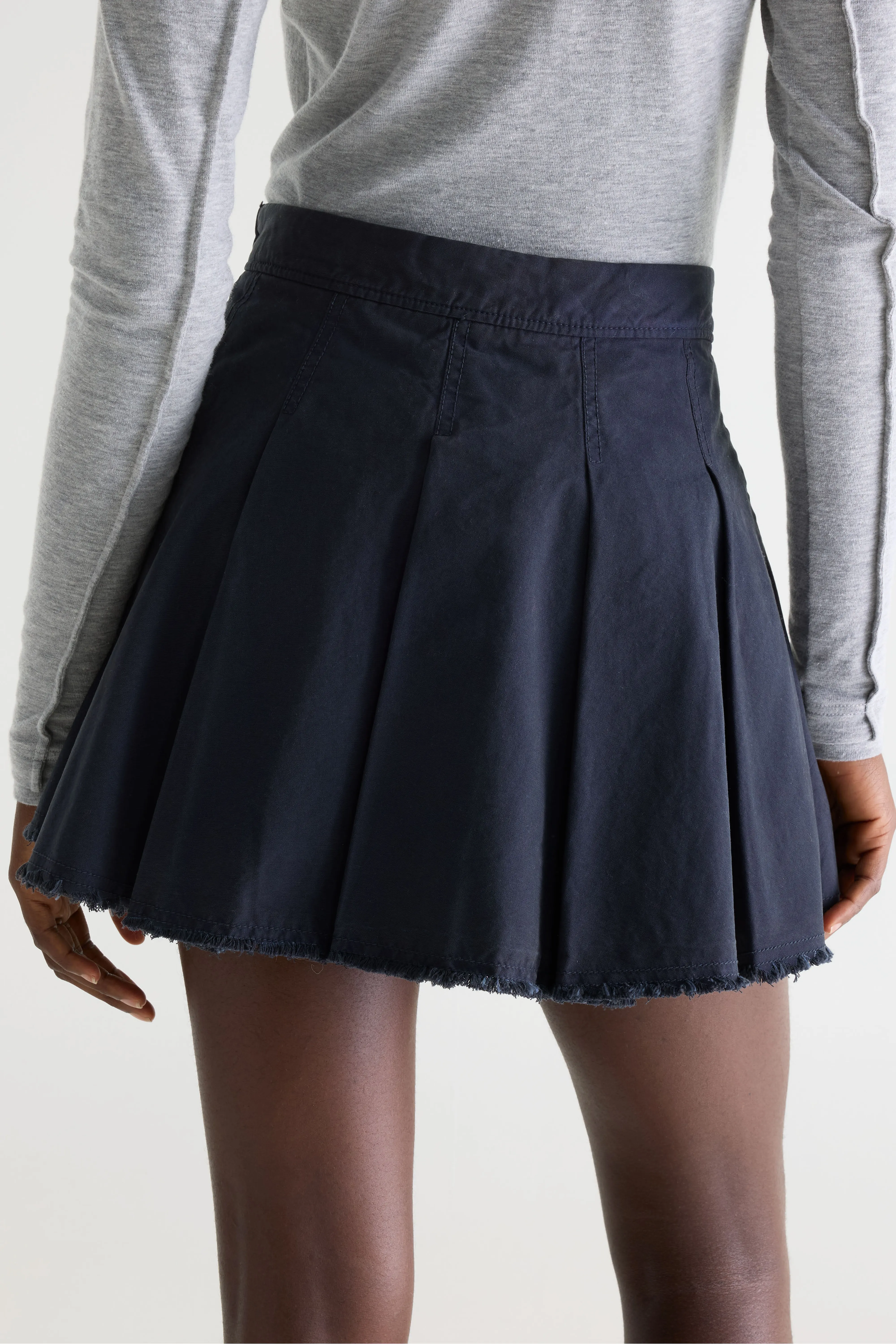 Bellerose Windy pleated mini skirt (261 / W / NAVY)