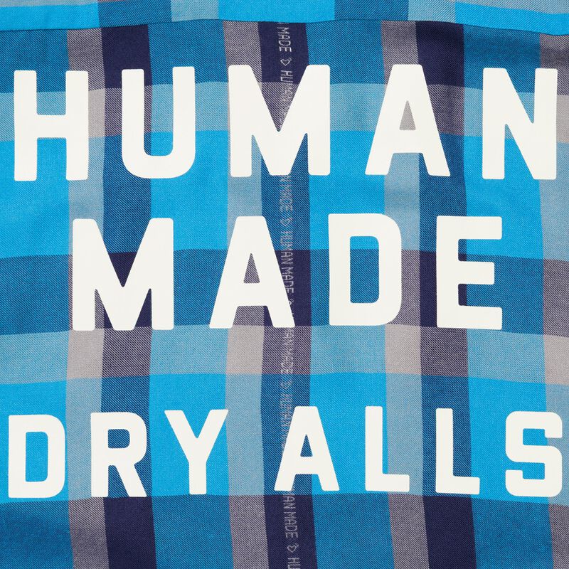 HUMAN MADE OPEN COLLAR CHECK SHIRT