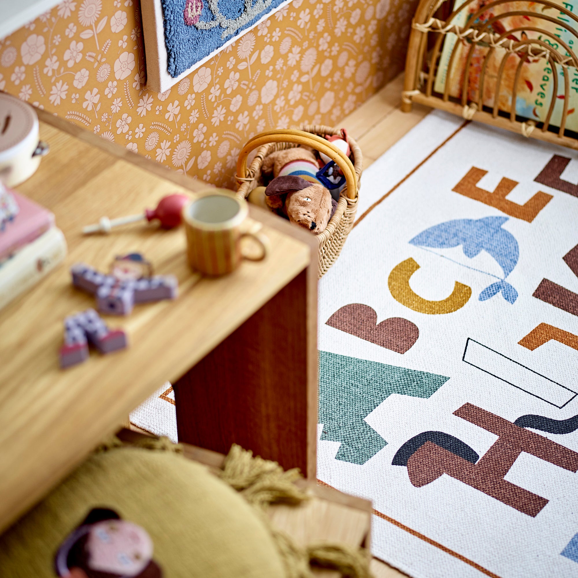 Bloomingville MINI Memmo Vloerkleed 110 x 110 cm