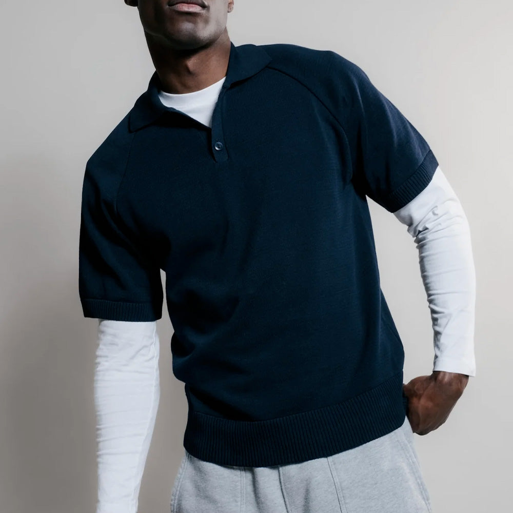 Nitto Knitwear - Polo Sevan - Marine