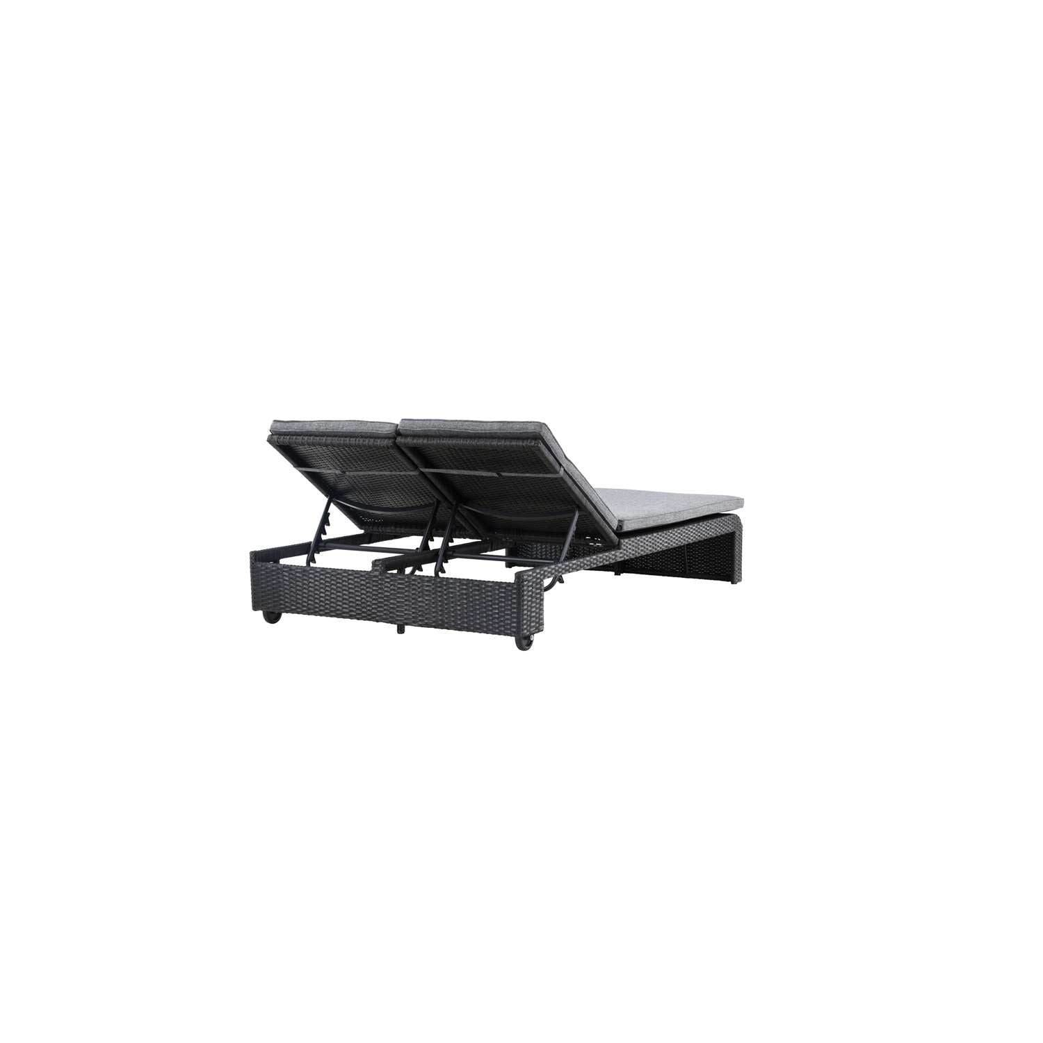 Venture Home London Zonnebed 196 x 32 x 119 - Zwart