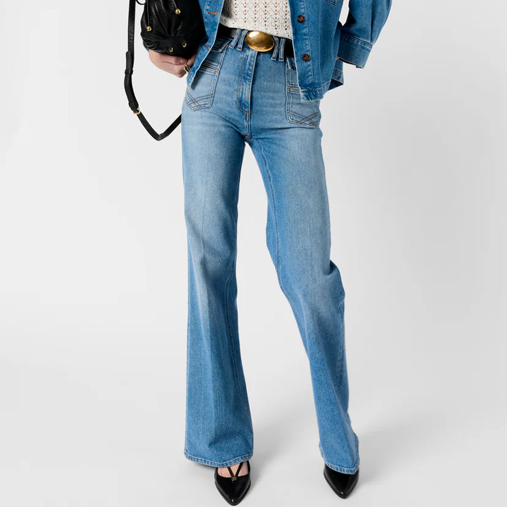Gerard Darel - Jean flare Anna - Blue Jeans