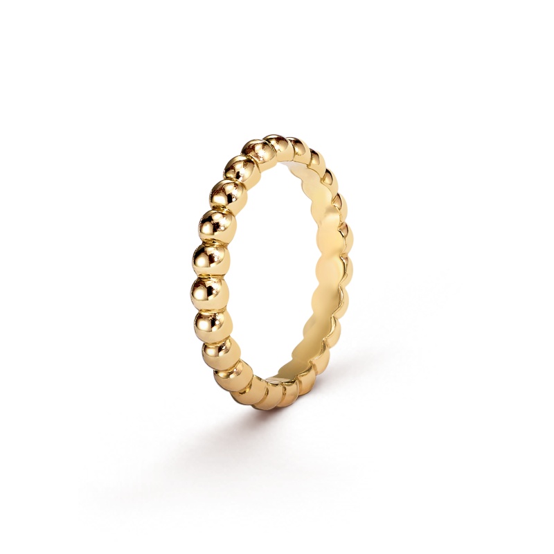 Replicate Perlée pearls of gold ring, medium model(1:1 replica) - Original Replica Club