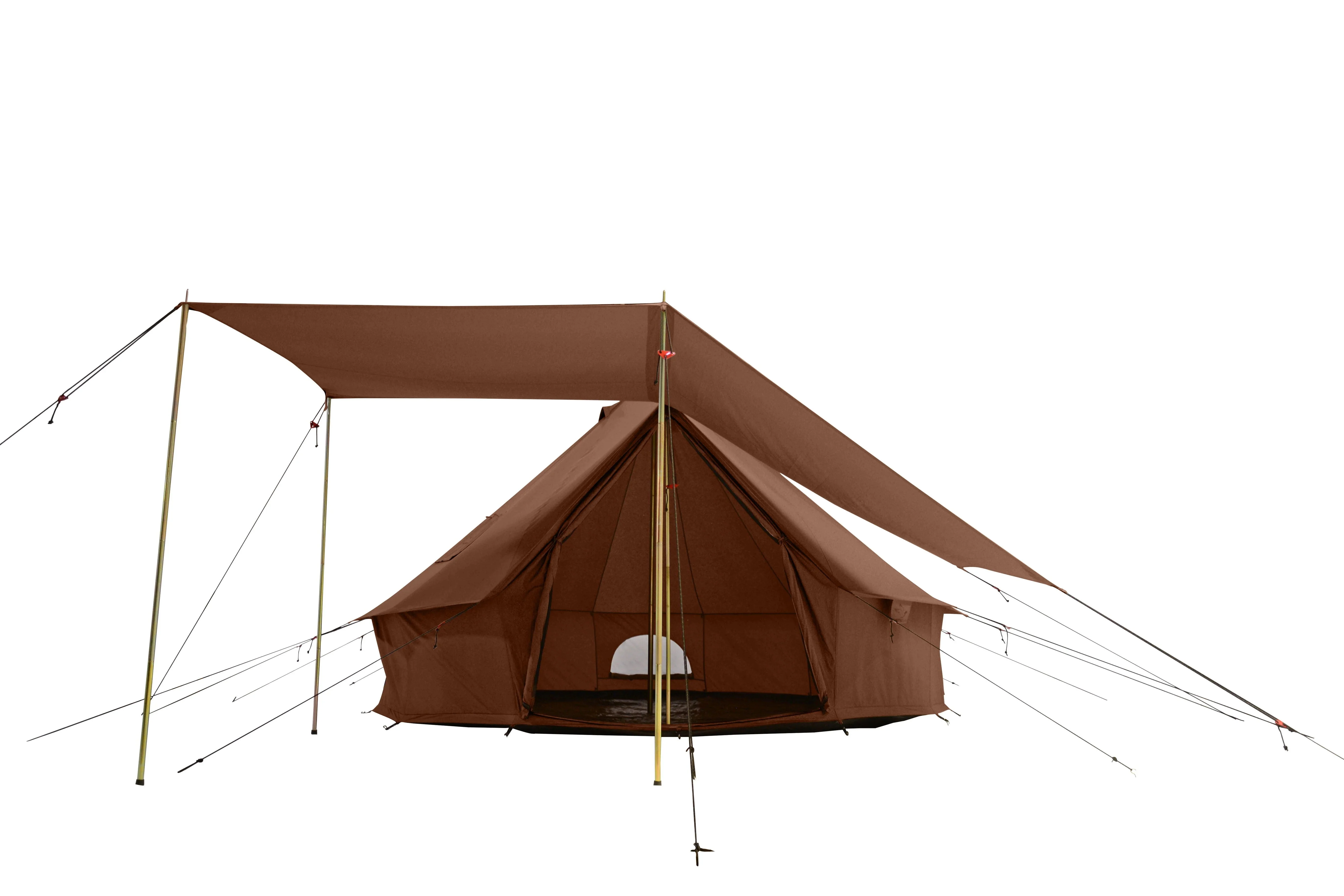 White Duck Outdoors Regatta Bell Tent Awning, Desert Red, 10 ft - Complete Canopy With Poles - Image 5 White Duck Outdoors Regatta Bell Tent Awning, Desert Red, 10 ft - Complete Canopy With Poles - Image 5