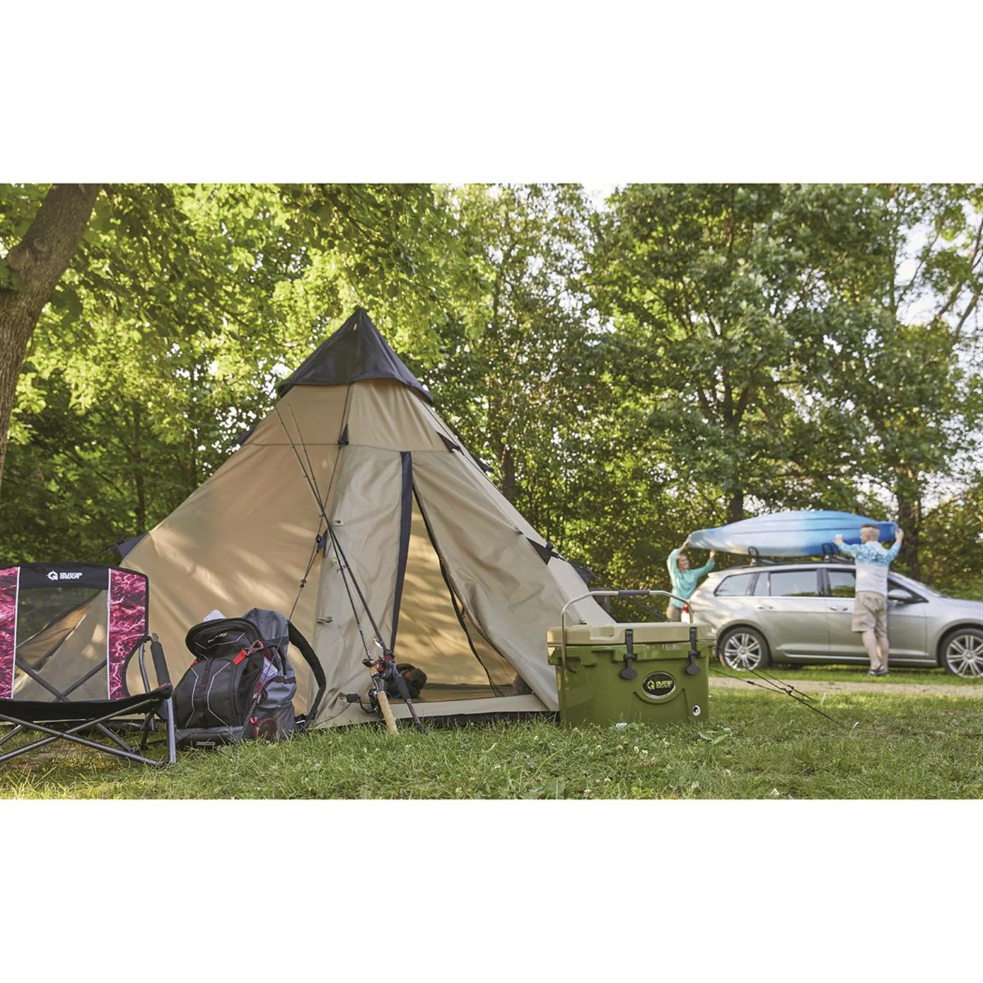 Guide Gear 10' x 10' Teepee Tent - Image 2
