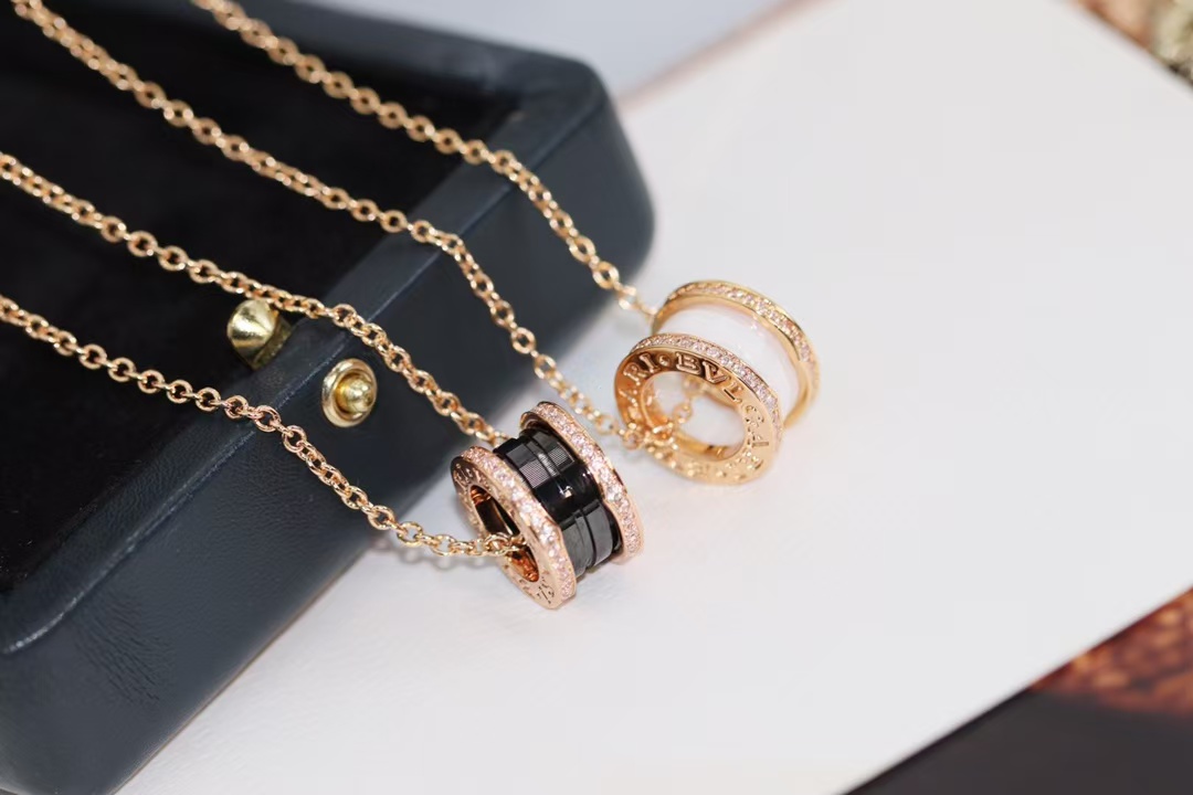 Bvlgari B.zero1 Necklace - Ceramic & Diamond - Original Replica Club