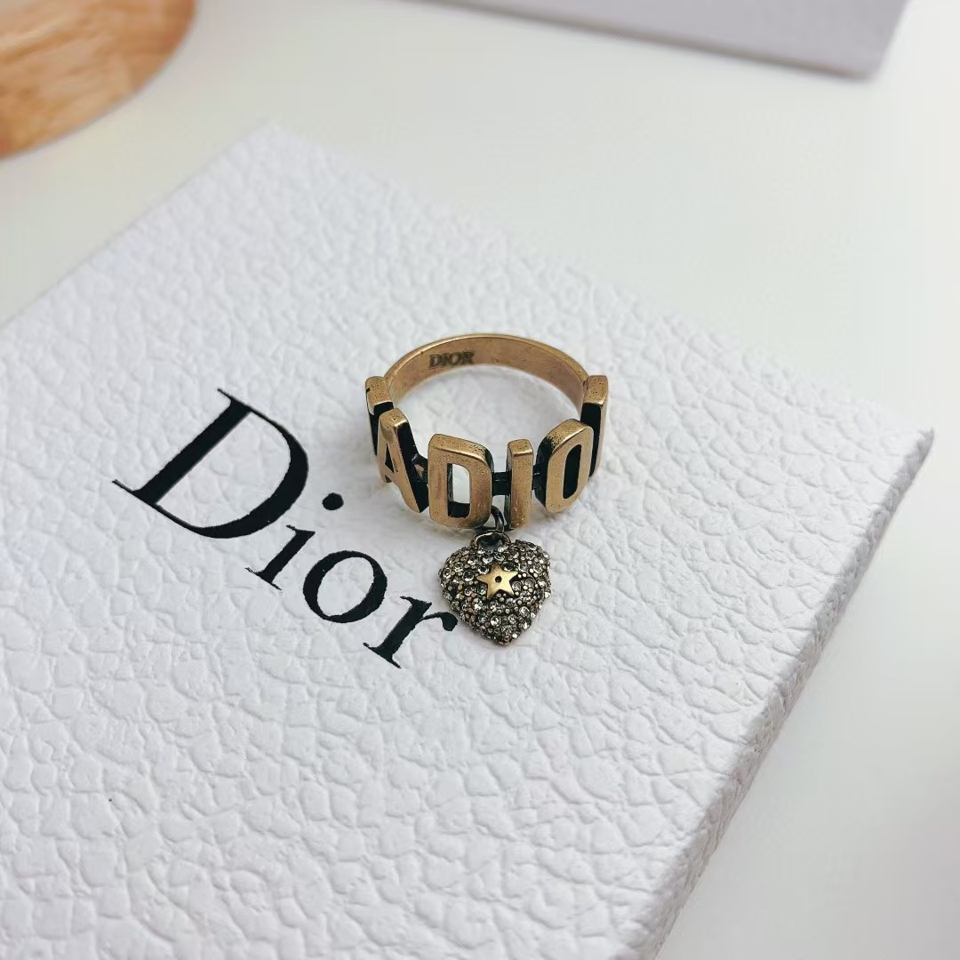 Dior JADIOR Heart Dangle Ring - Original Replica Club