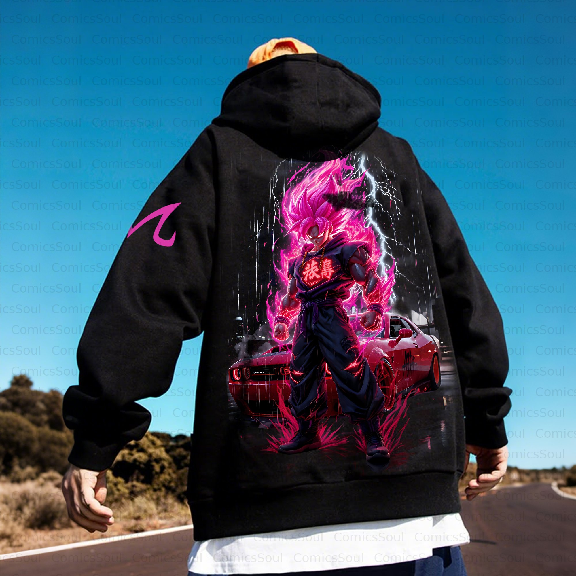 Unisex Anime Inspired Vintage Plush Hoodie