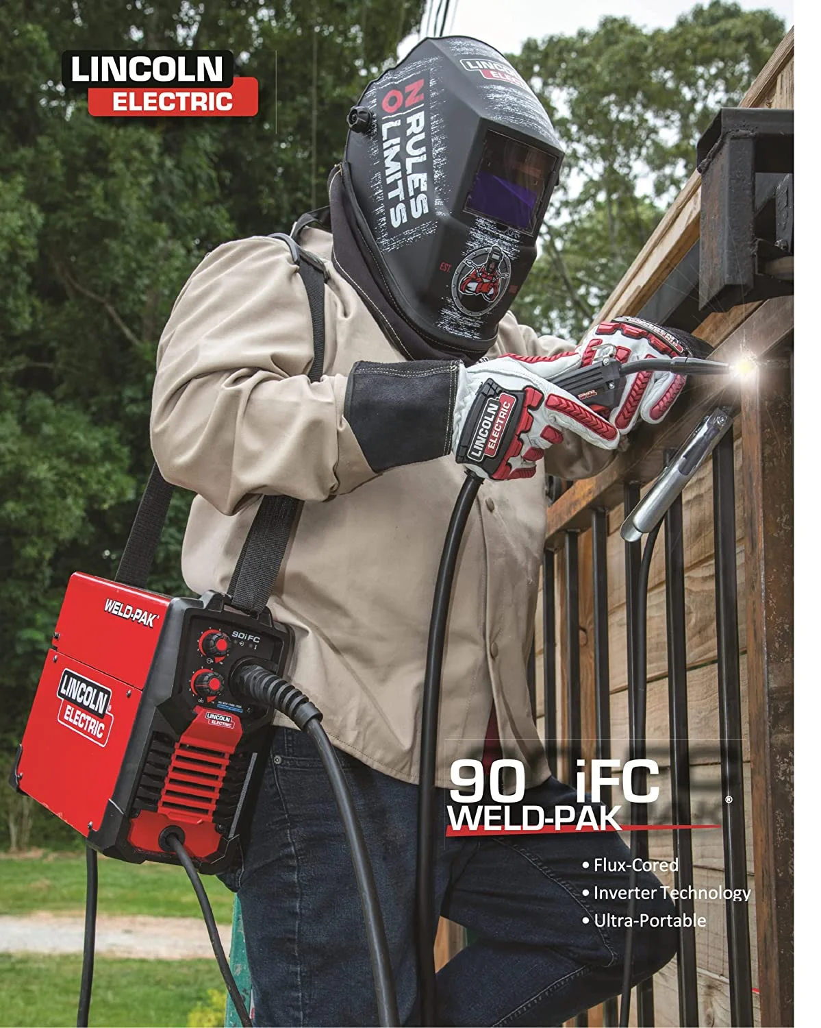 Lincoln Electric WELD-PAK 90i FC Flux-Cored Wire Feeder Welder (No Gas) - Image 3