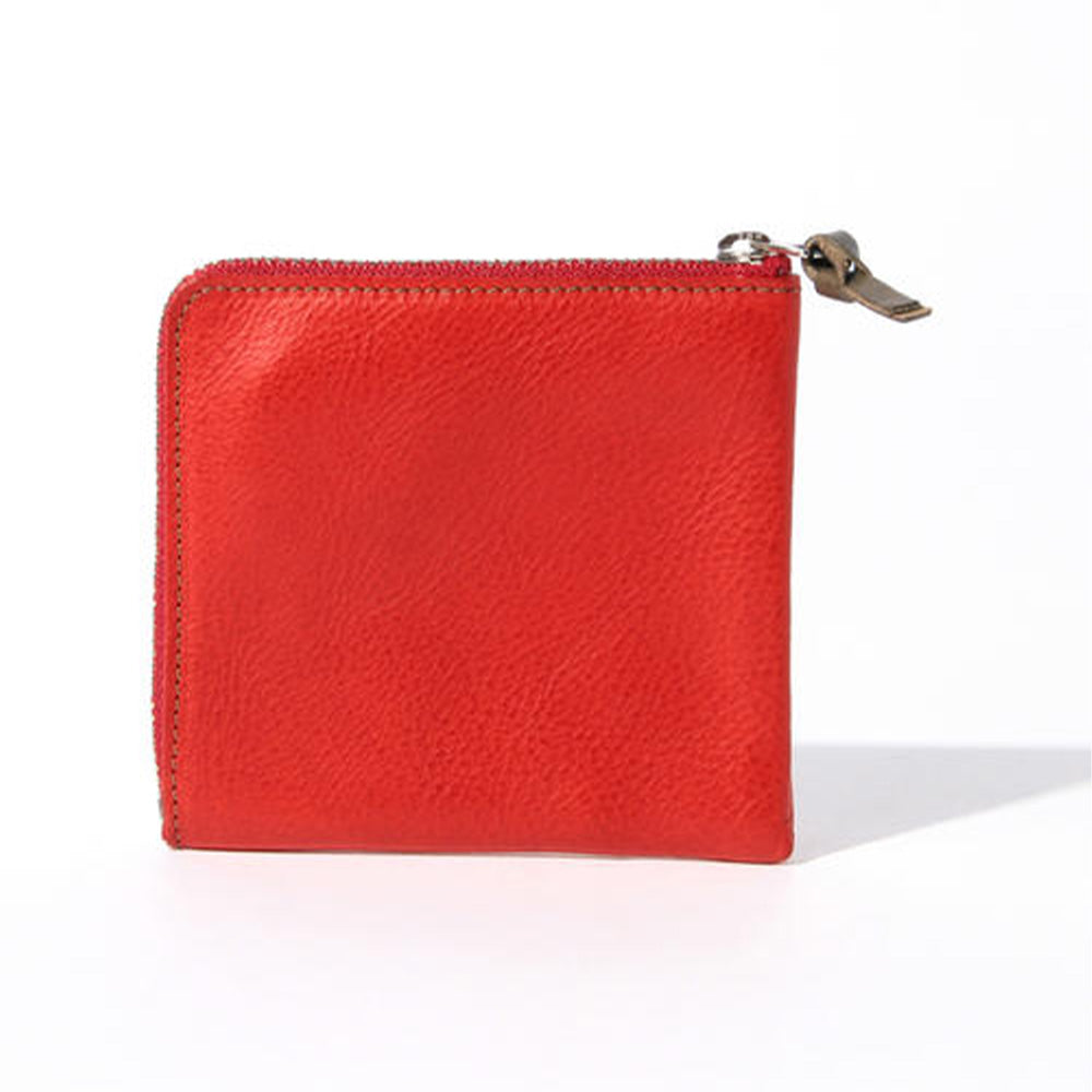 Beams Plus - Portefeuille Double Zip - Rouge