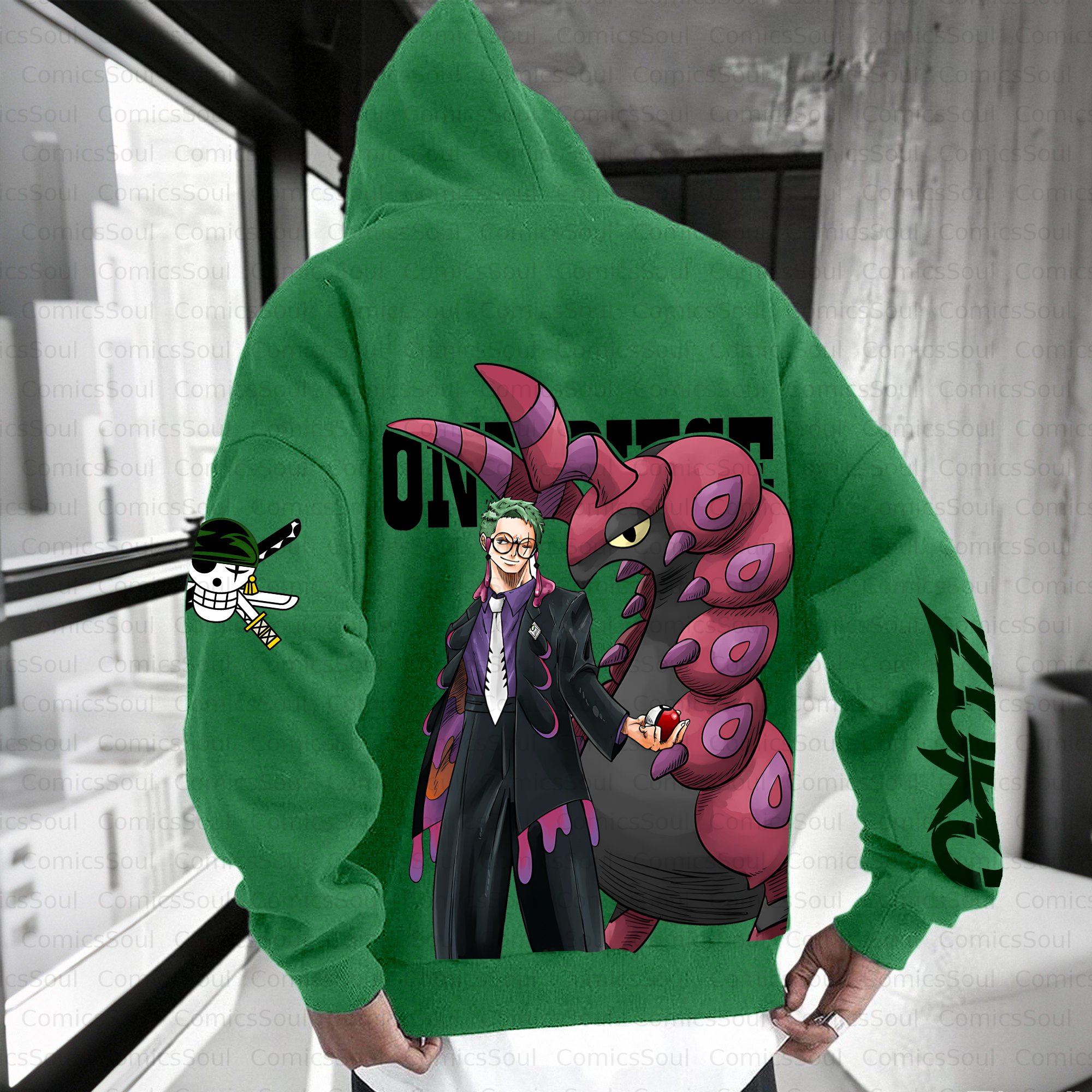 Unisex Anime Inspired Vintage Plush Hoodie