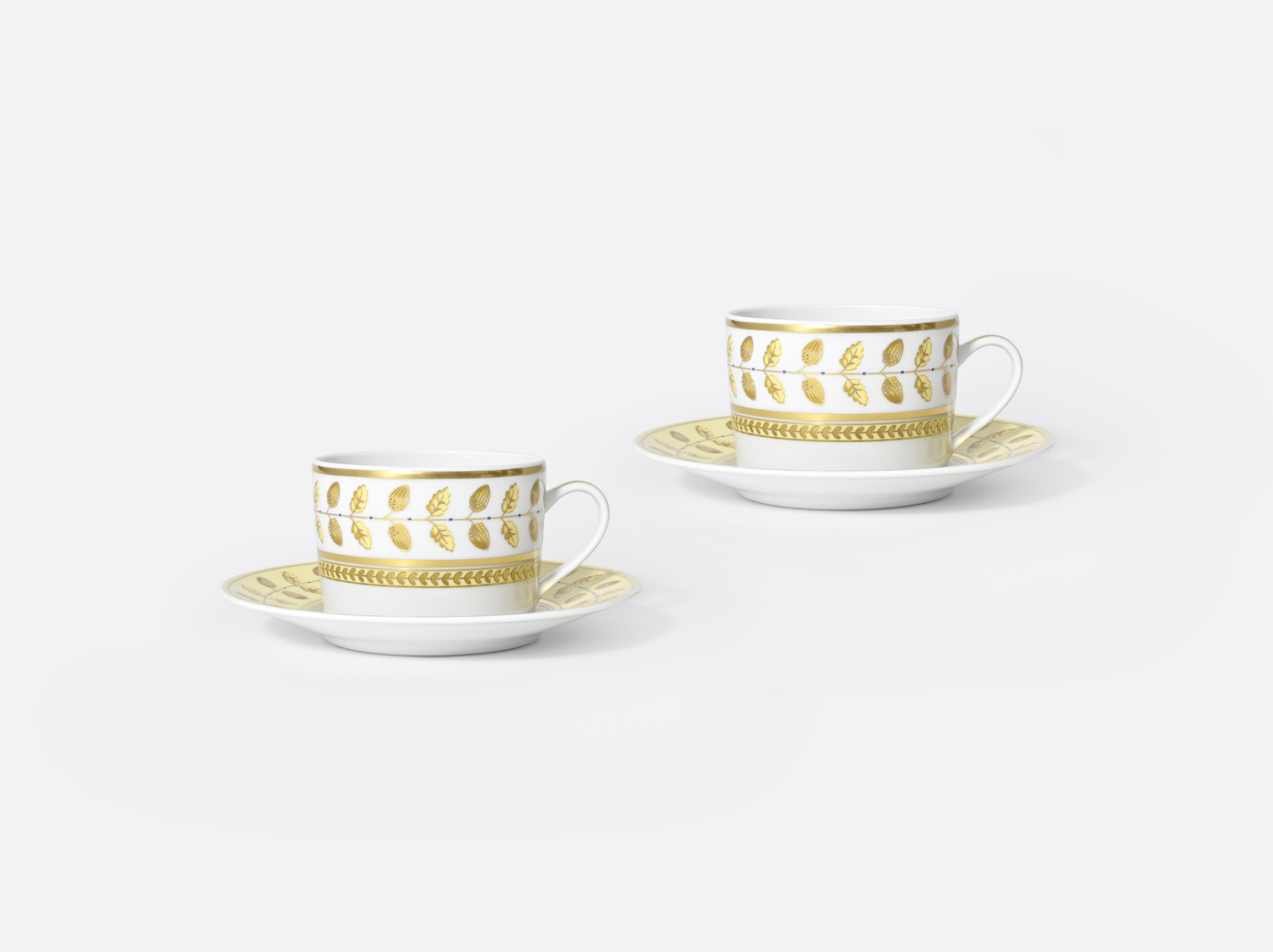 Coffret de Tasse et soucoupe thé Constance Jaune 13 cl
