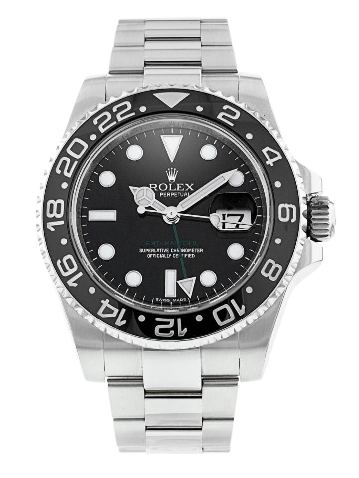Replica Rolex GMT Master 2 Black Dial – Steel