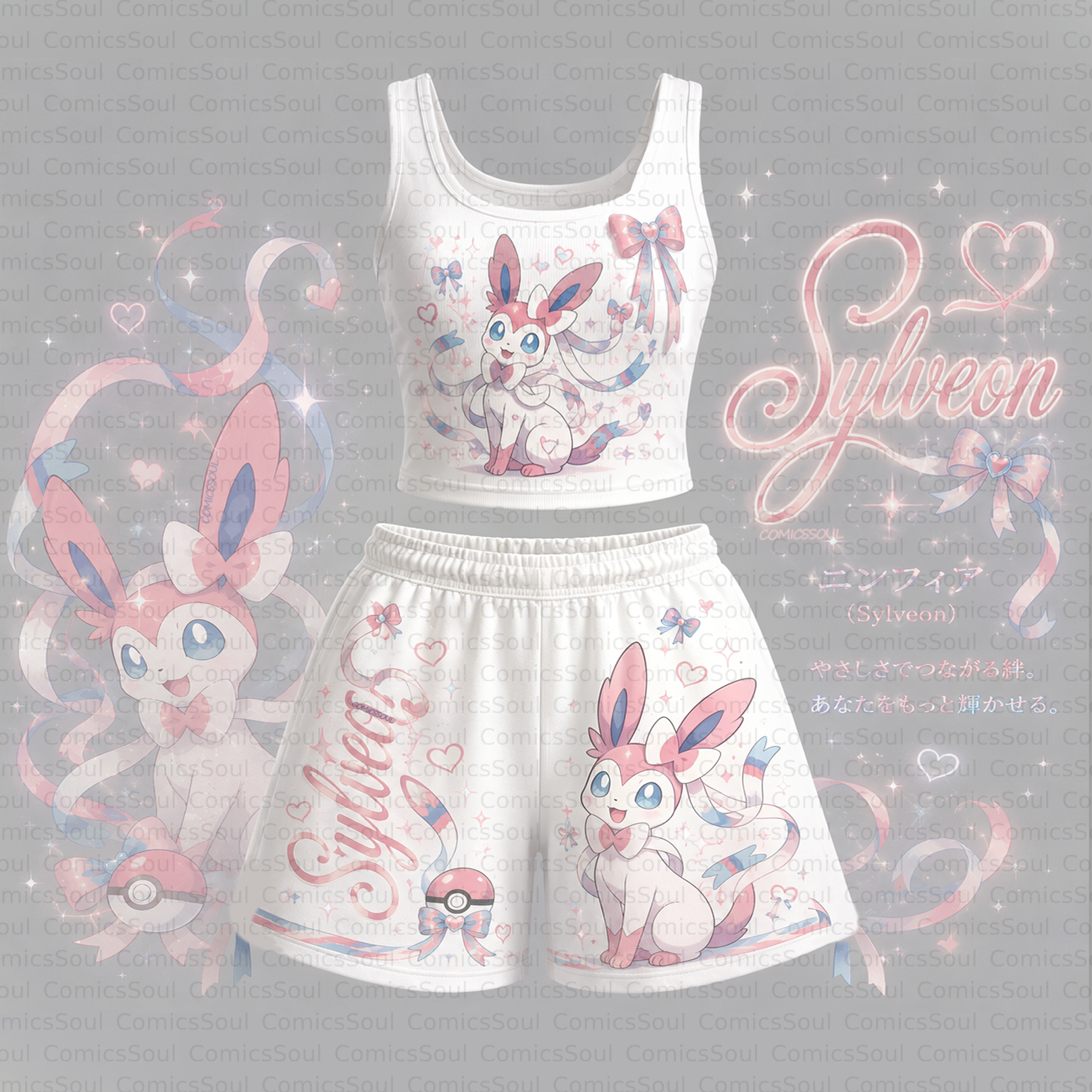 Pokémon Vest and shorts Two-Piece Set