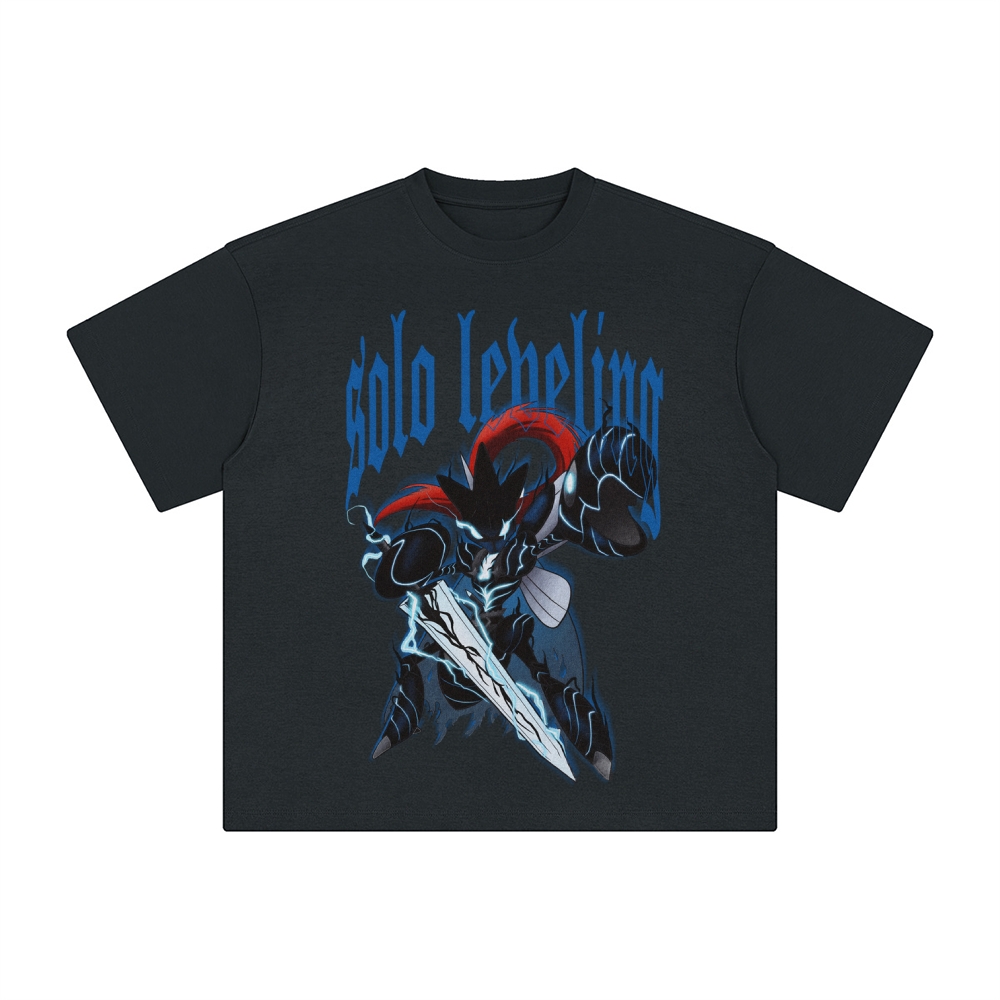 Unisex Anime Inspired Washed  Vintage T-Shirt