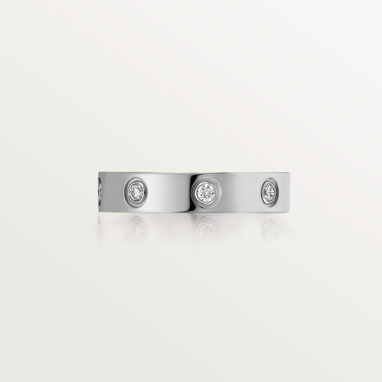 Replicate LOVE ring, small model, 8 diamonds(1:1 replica) - Original Replica Club