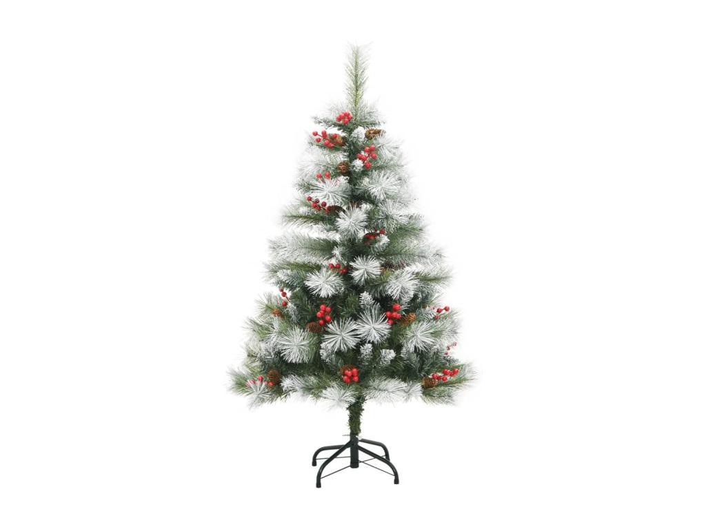 Árbol de Navidad artificial con piñas y bayas 150 cm