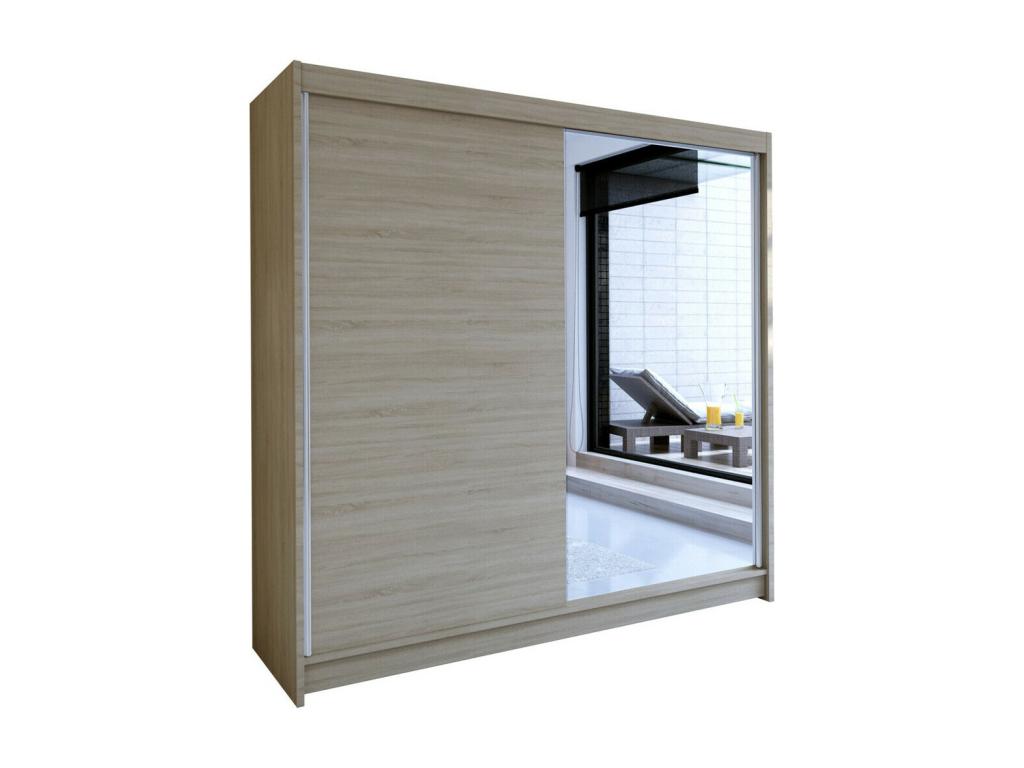 Armario 137 - Roble Confortzx - 215x180x58cm - Puertas de armario Correderas