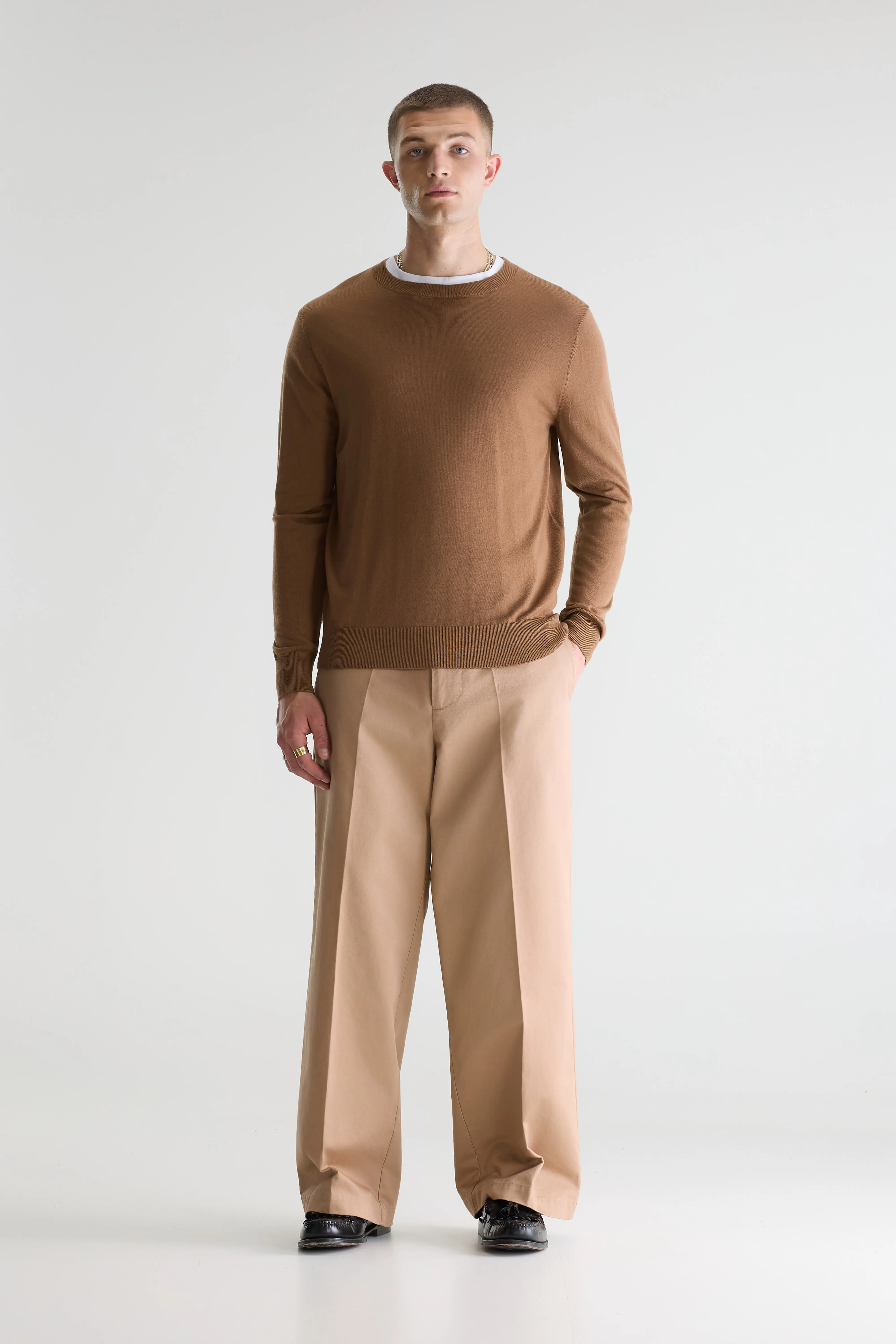 Bellerose Dilles crewneck sweater  (261 / M / CARAMEL)