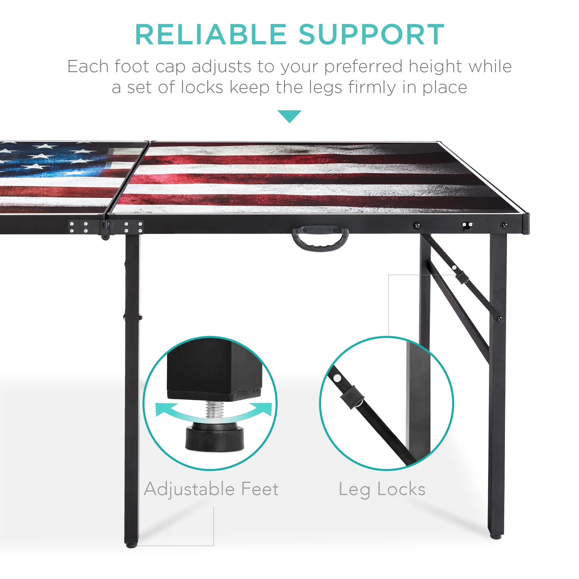 Best Choice Products 6x3ft Portable Ping Pong Table Game Set, Folding Table Tennis w/ 2 Paddles, Balls - Blue - Image 17