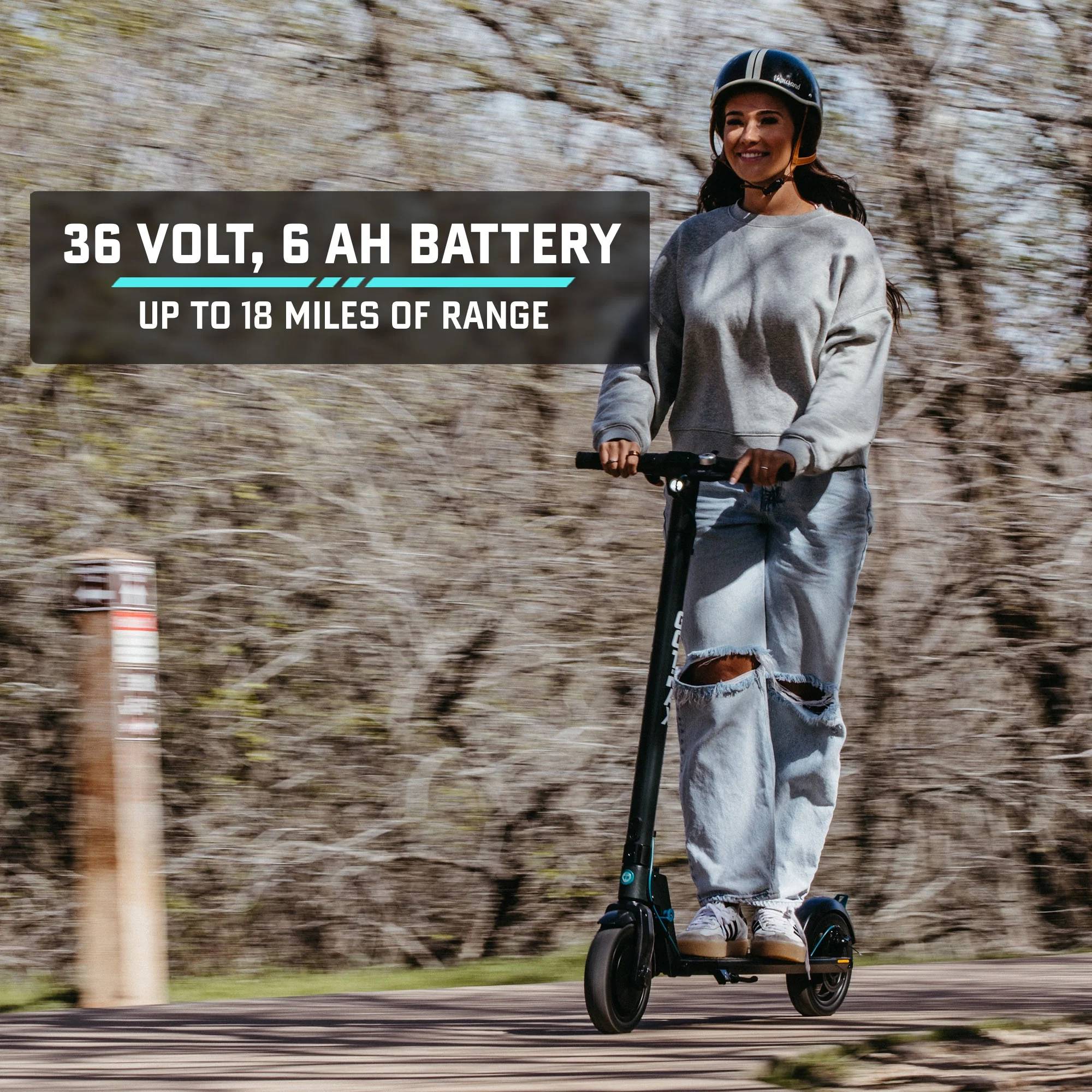 GOTRAX G3 Plus Adult Electric Scooter, 300W 10" Tires Max 18 mile Foldable Escooter for Adult, Gray - Image 3