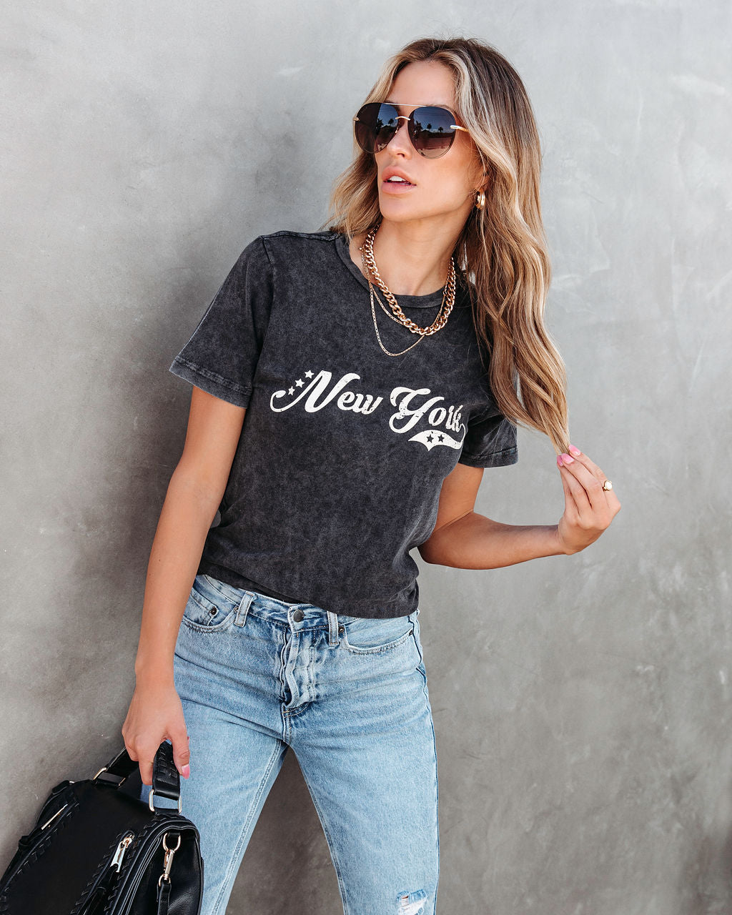 New York State Of Mind Cotton Tee - Se7enfashion